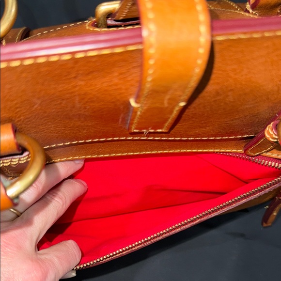 Dooney & Bourke Florentine Leather Tab Satchel - Picture 11 of 16